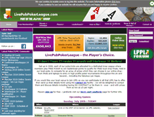 Tablet Screenshot of livepubpokerleague.com